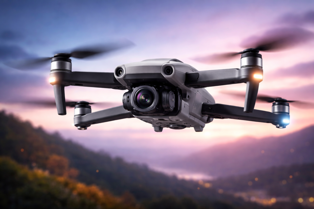Drone flying gadget for photography and exploration
